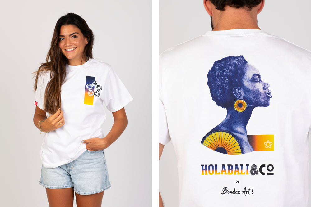 NGOR x BEA DEL CORRAL C. - Camiseta Unisex | 100% Algodón Orgánico | HOLABALI&Co Colección